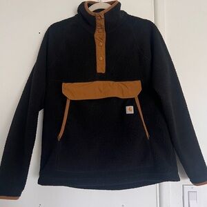 Carhartt Relaxed Fit Fleece Quarter-Snap Pullover for Ladies